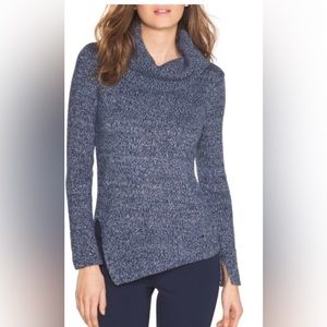 White House Black Market Sparkle Cowl Neck Sweater